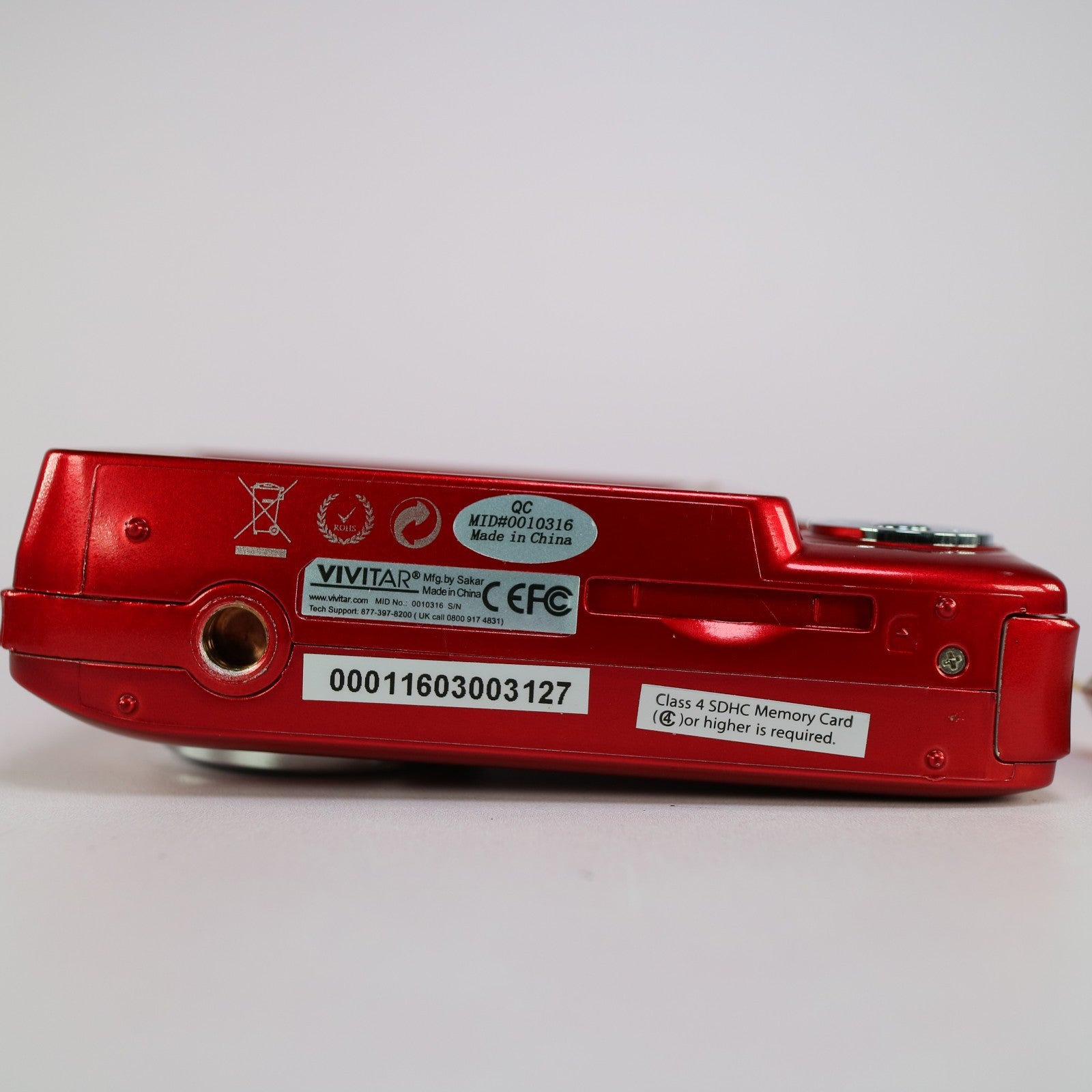 Vivitar Digital Camera Vivicam E128 18.1MP Red Tested