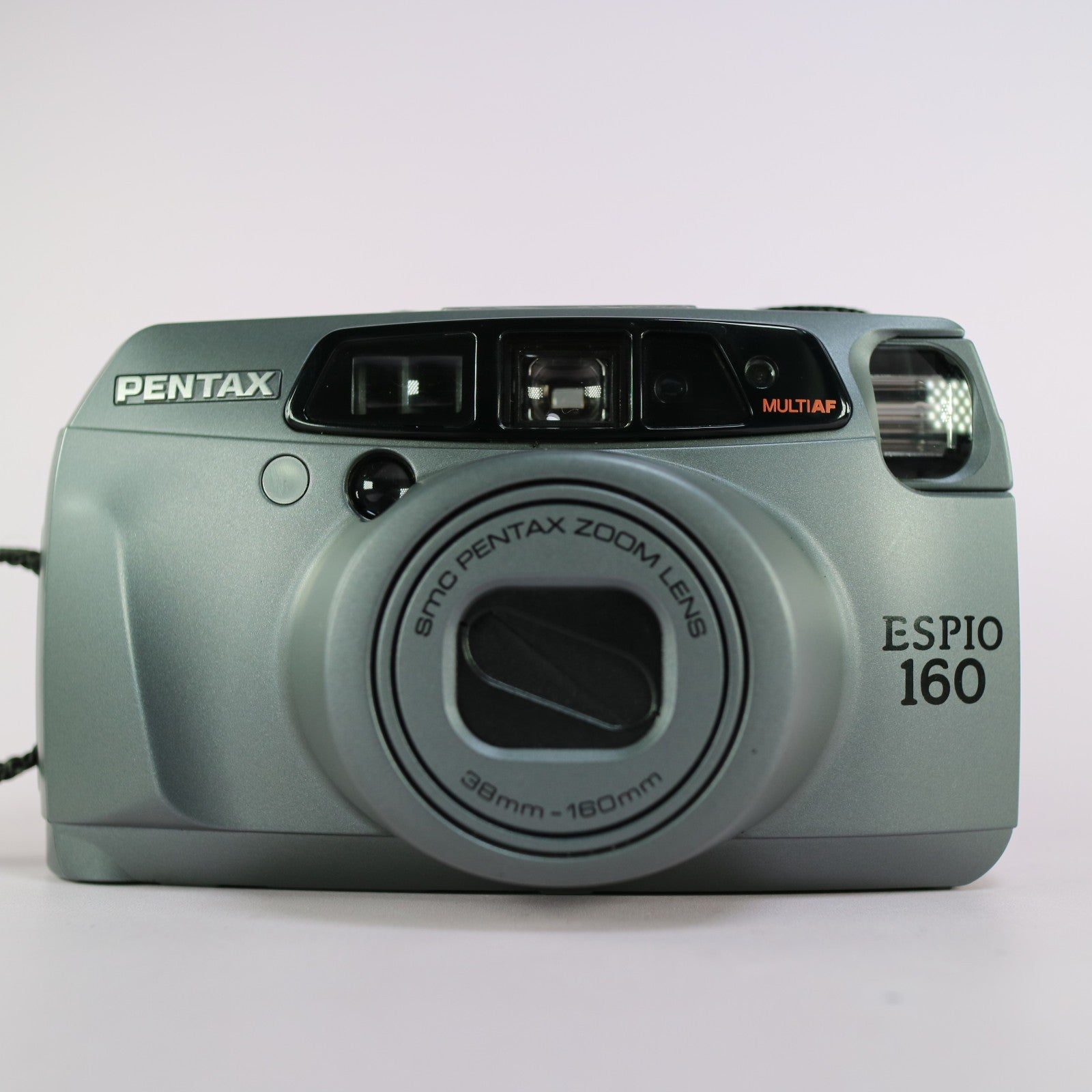 Pentax Espio 160 35mm Film Point and Shoot Camera Grey Tested