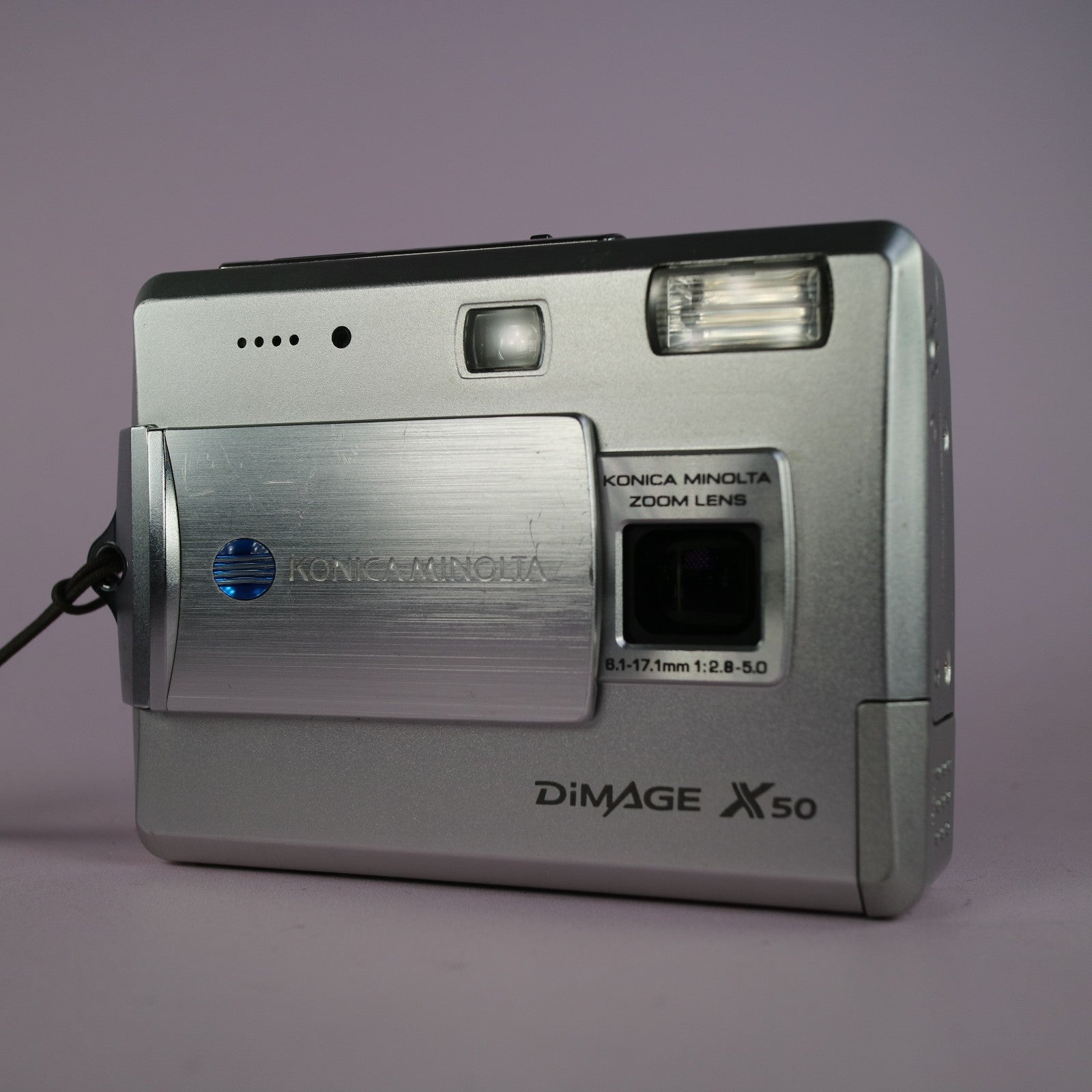 Konica Minolta Digital Camera Dimage X50 5.0MP Silver Tested