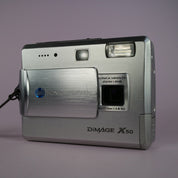 Konica Minolta Digital Camera Dimage X50 5.0MP Silver Tested