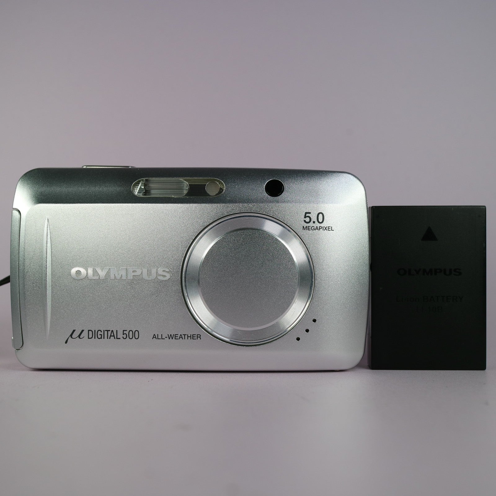Olympus Digital Camera Mju 500 5.0MP Silver Tested