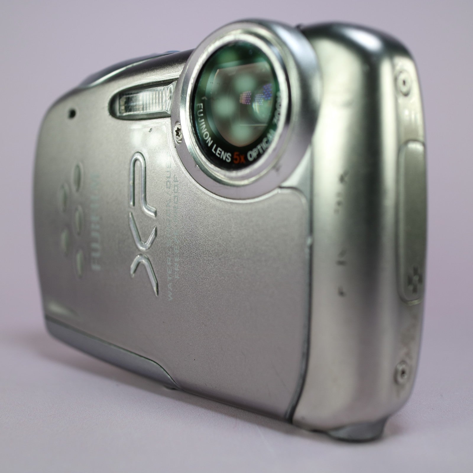 Fujifilm Digital Camera FinePix XP10 12.0MP Silver Tested Full Working Set