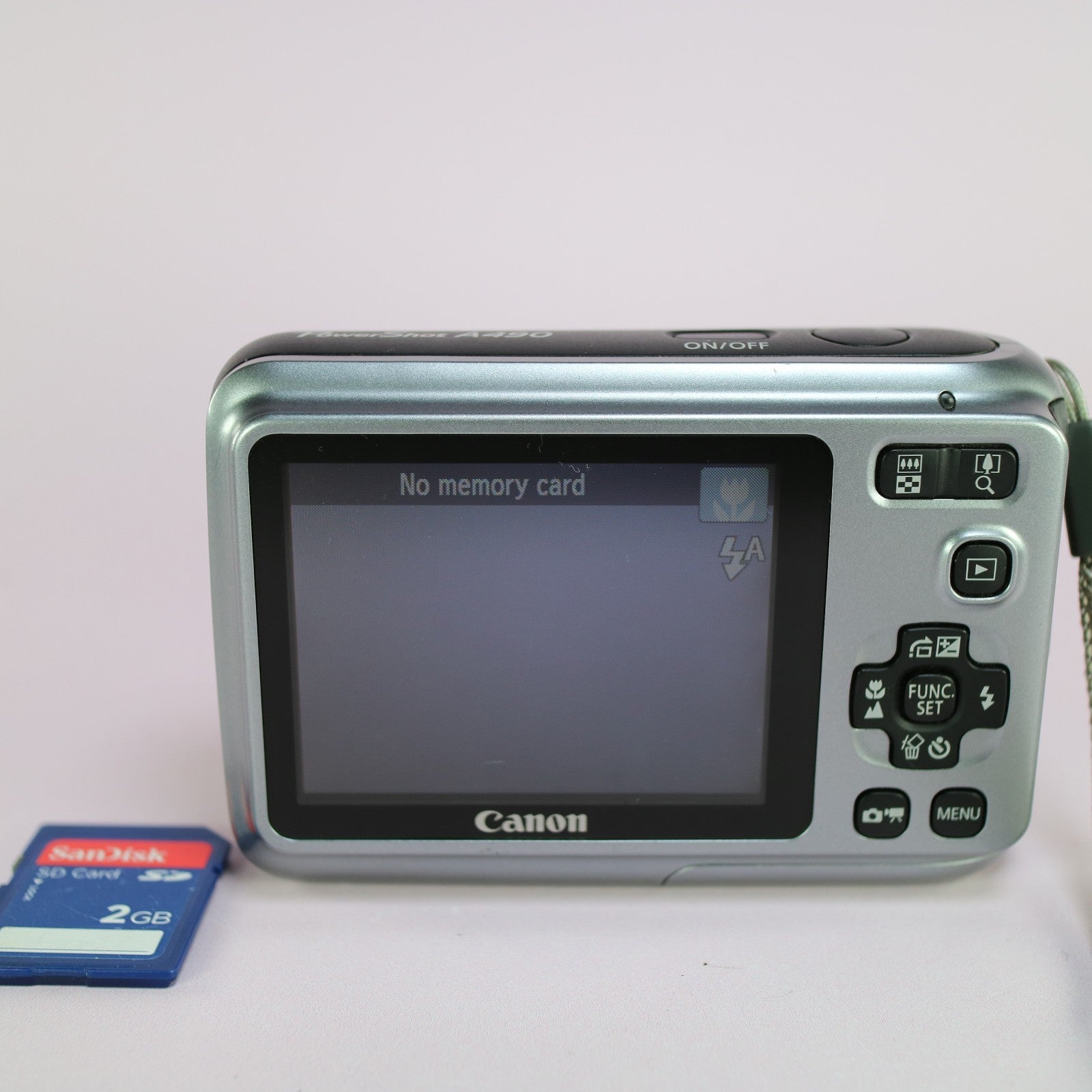 Canon Digital Camera PowerShot A490 10.0MP Silver Tested
