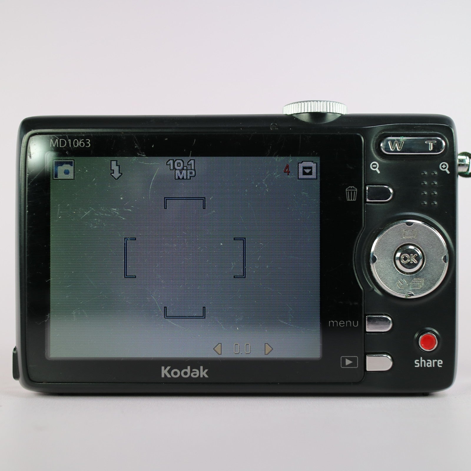 Kodak Digital Camera EasyShare MD1063 10.3MP Black Tested Full Working Set