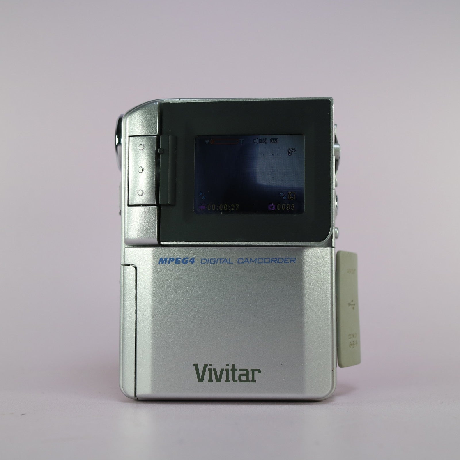Vivitar DVR-200 2.0MP Compact Digital Video Recorder Silver Tested