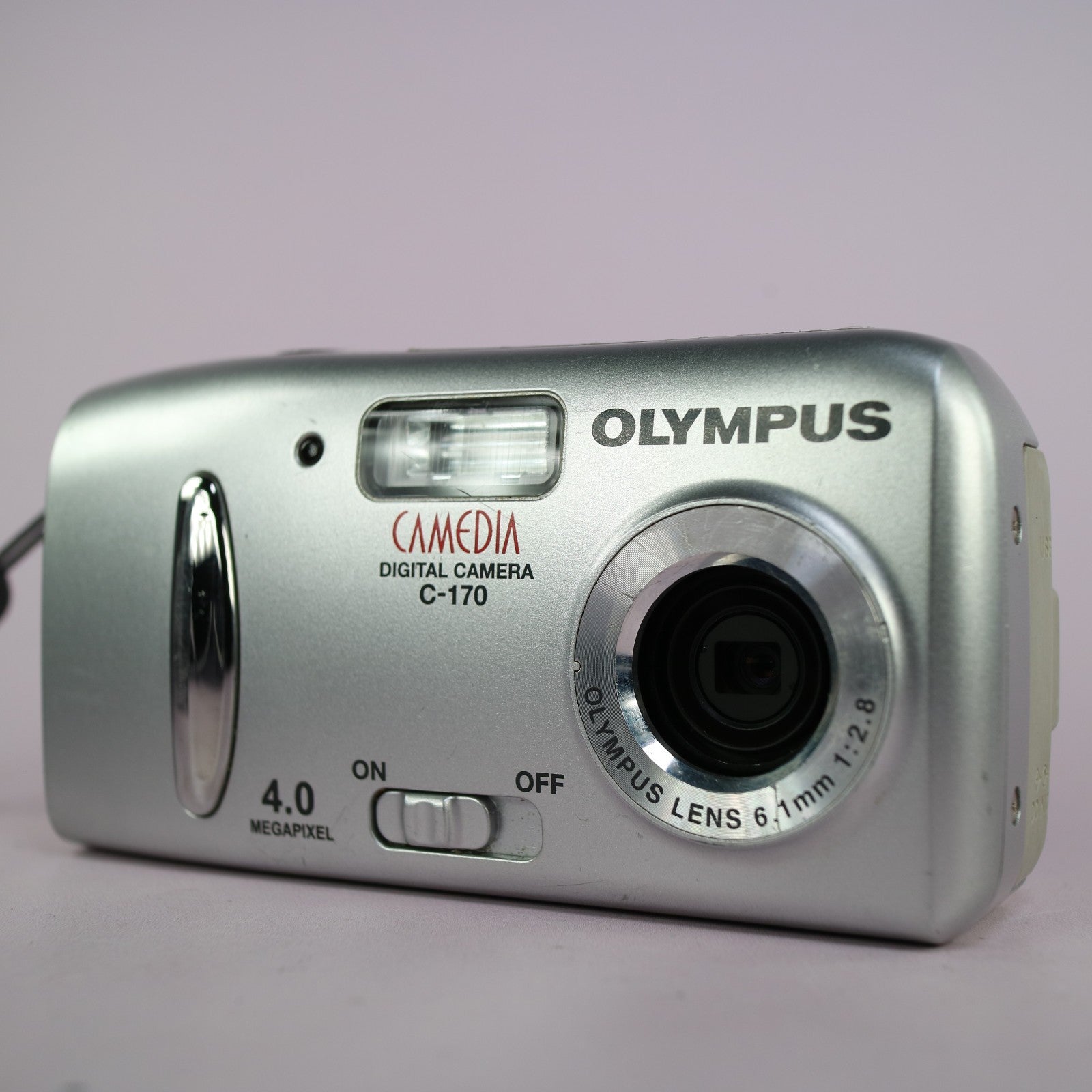 Olympus Camedia C-170 4.0MP Compact Digital Camera Silver Tested