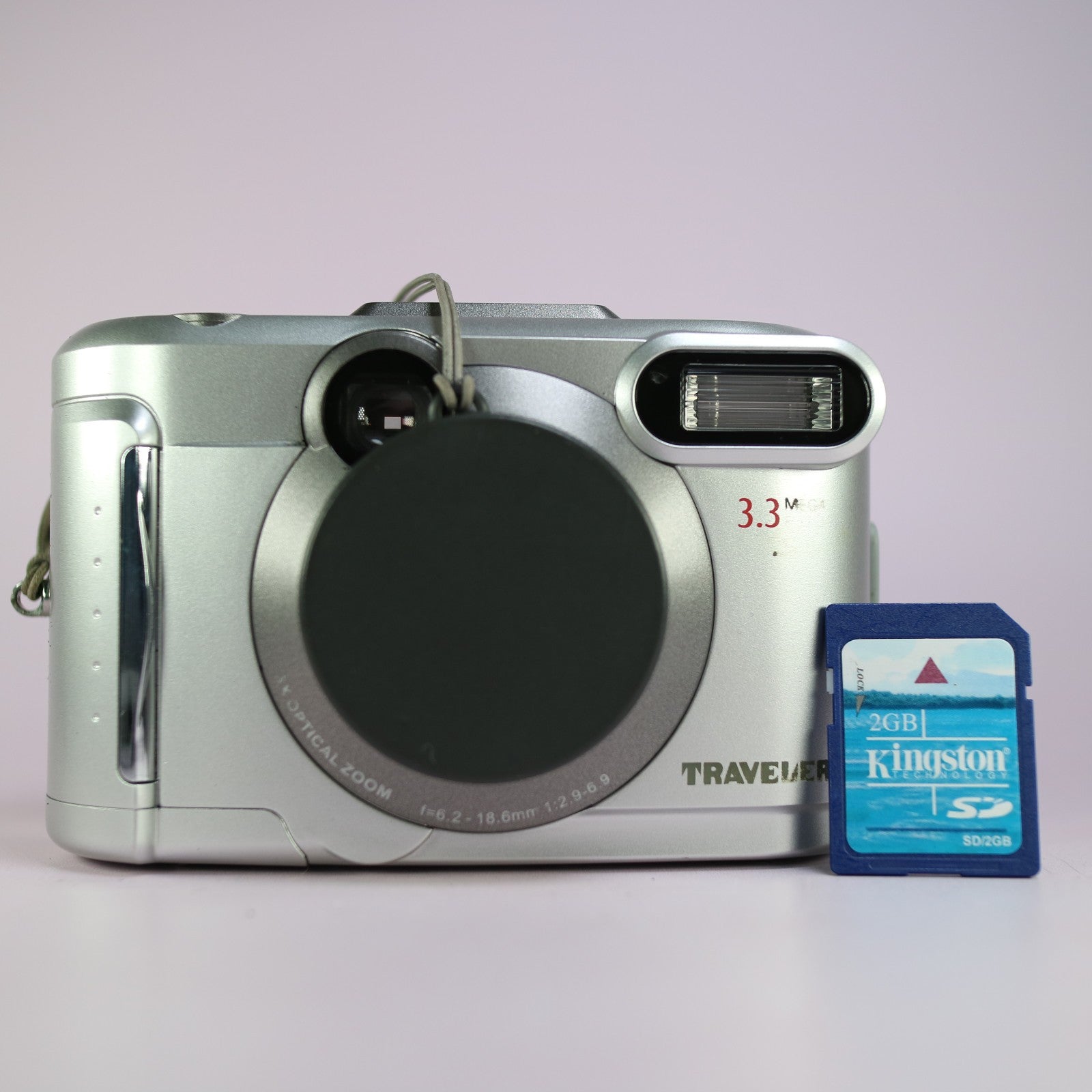 Traveler Digital Camera DC3300 3.3MP Silver Tested