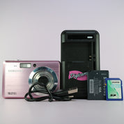 Samsung Digital Camera ES55 10.2MP Pink Tested Full Working Set