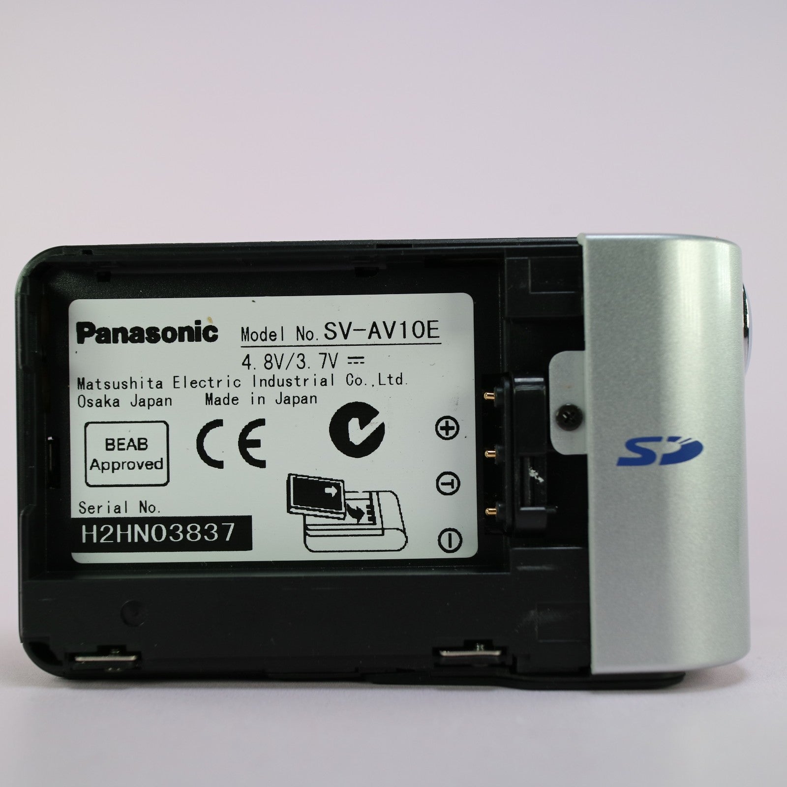 Panasonic D-snap SV-AV10 Multifunction Camcorder Silver Full Working Set