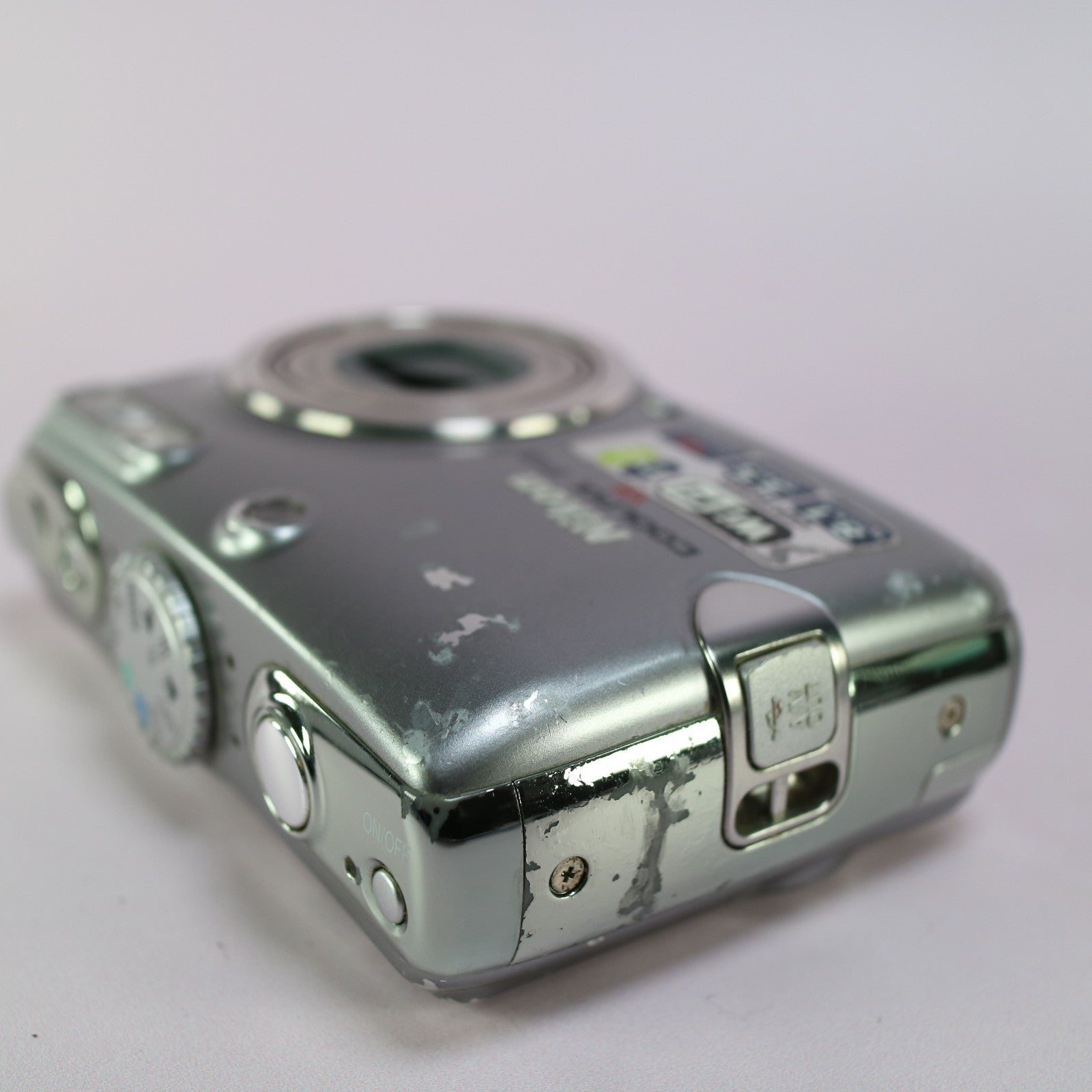Nikon Digital Camera WiFi Coolpix P3 8.1MP Silver Tested Full Working Set