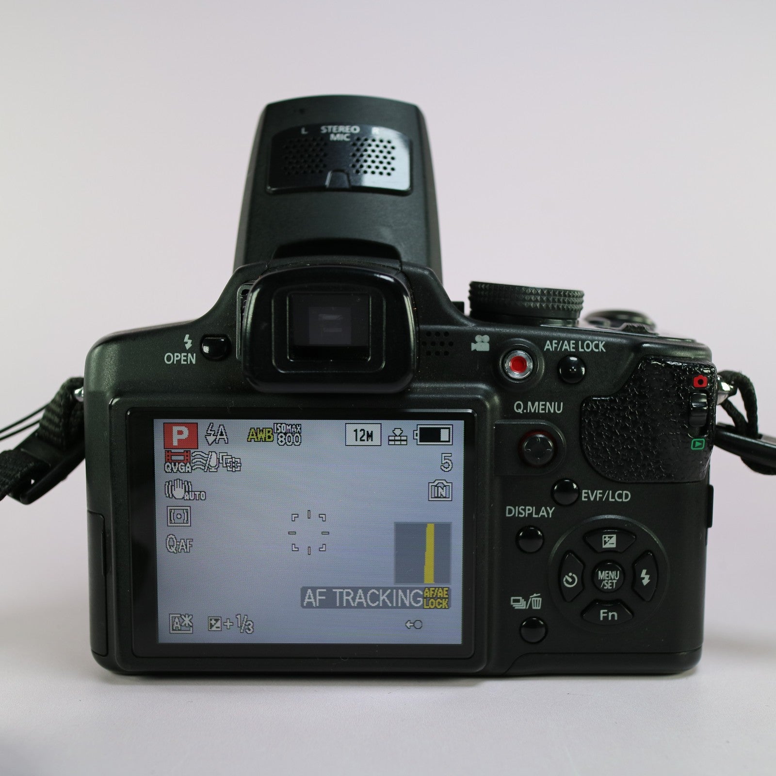 Panasonic Bridge Camera Lumix DMC-FZ38 12.1MP Black Tested Full Working Set