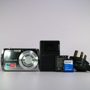 Casio Digital Camera Exilim EX-S6 12.1MP Silver Tested Full Working Set