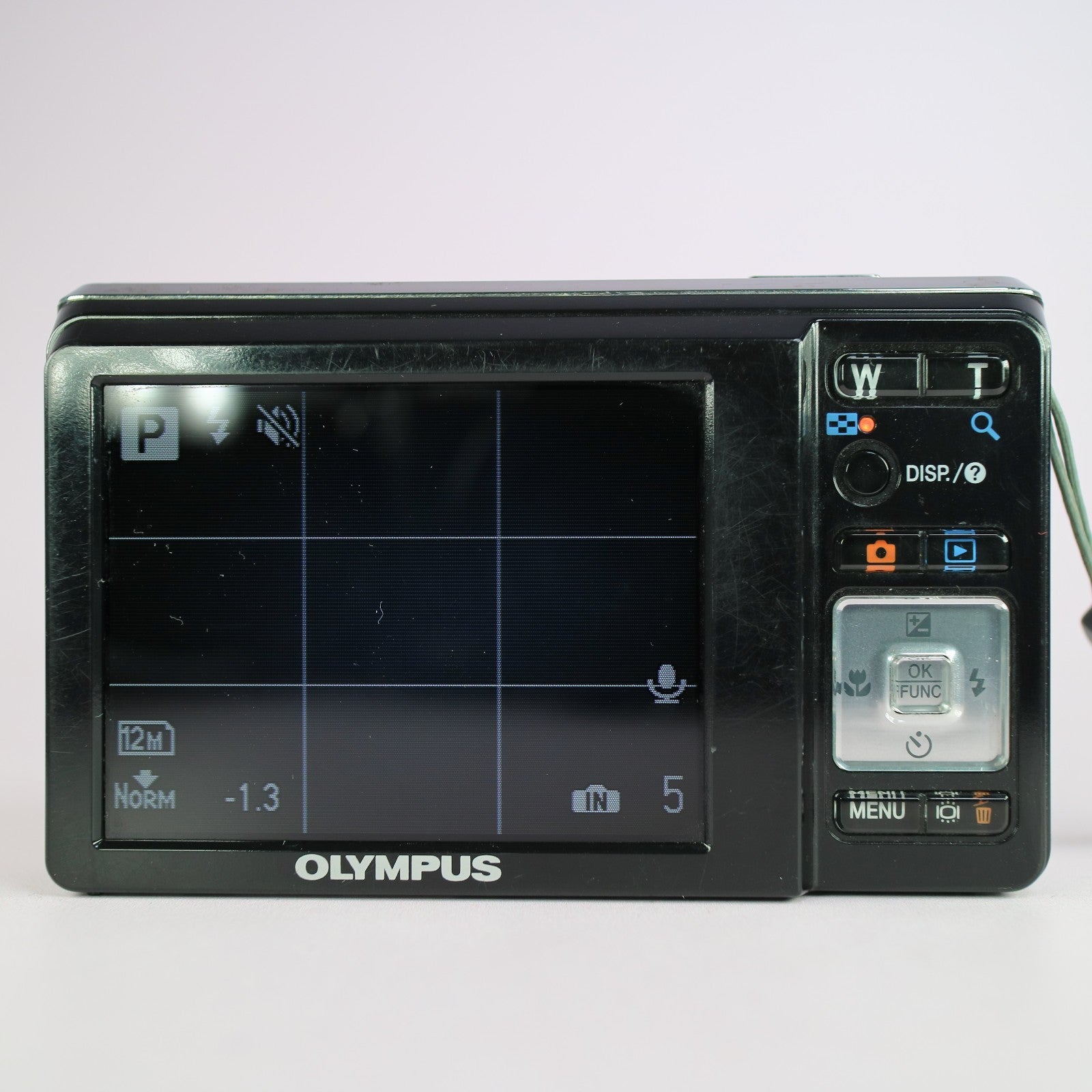Olympus Digital Camera X-925 12.0MP Blue Tested w/ Battery and Charger