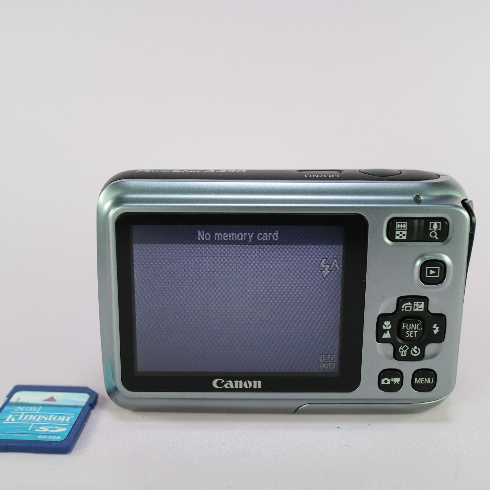 Canon Digital Camera PowerShot A490 10.0MP Silver Tested