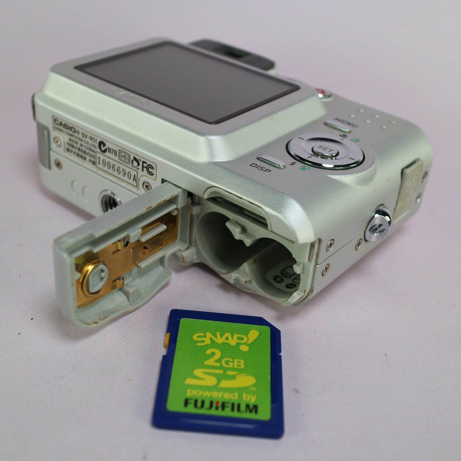 Casio Digital Camera Exilim QV-R51 5.0MP Silver Tested