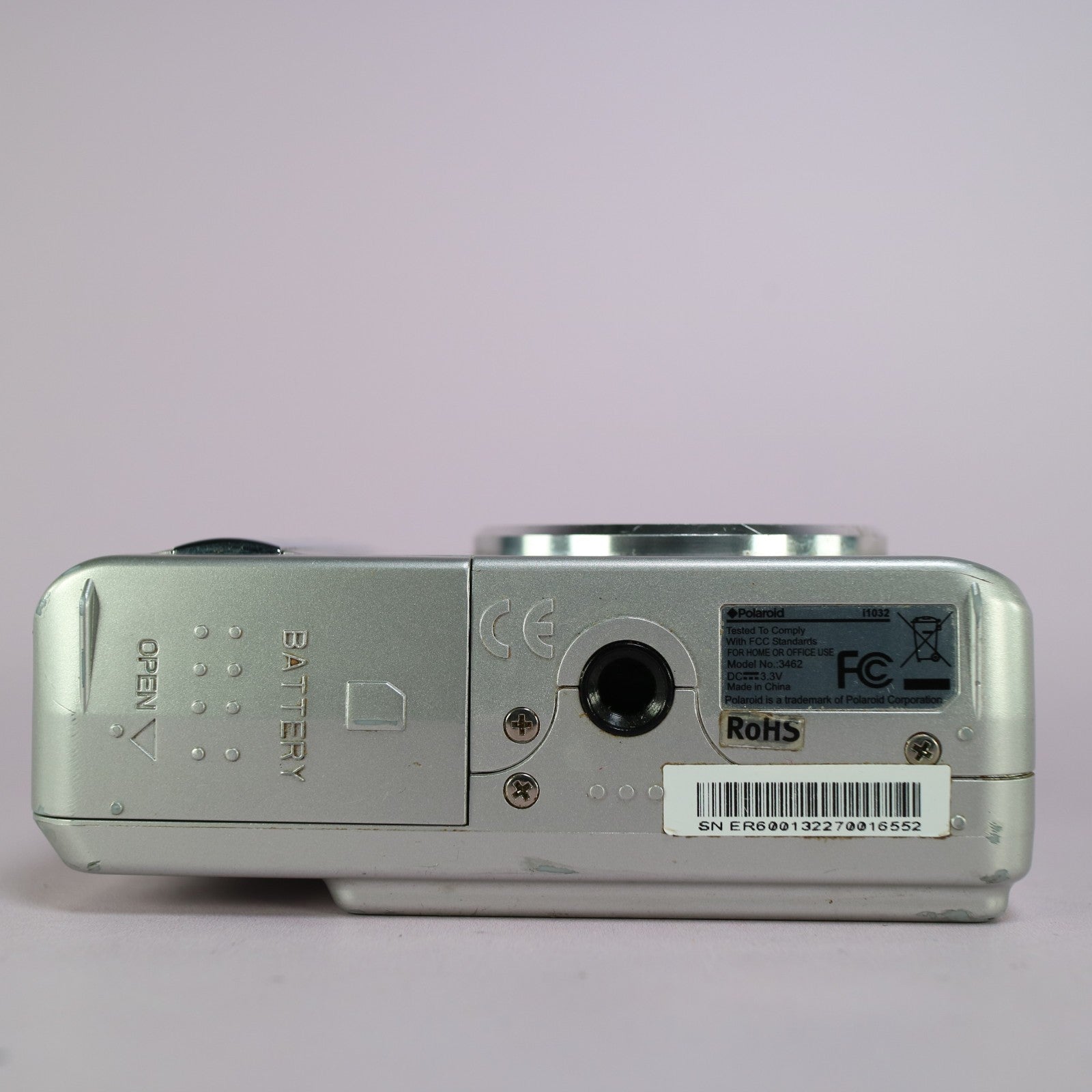 Polaroid Digital Camera i1032 10.0MP Silver Tested