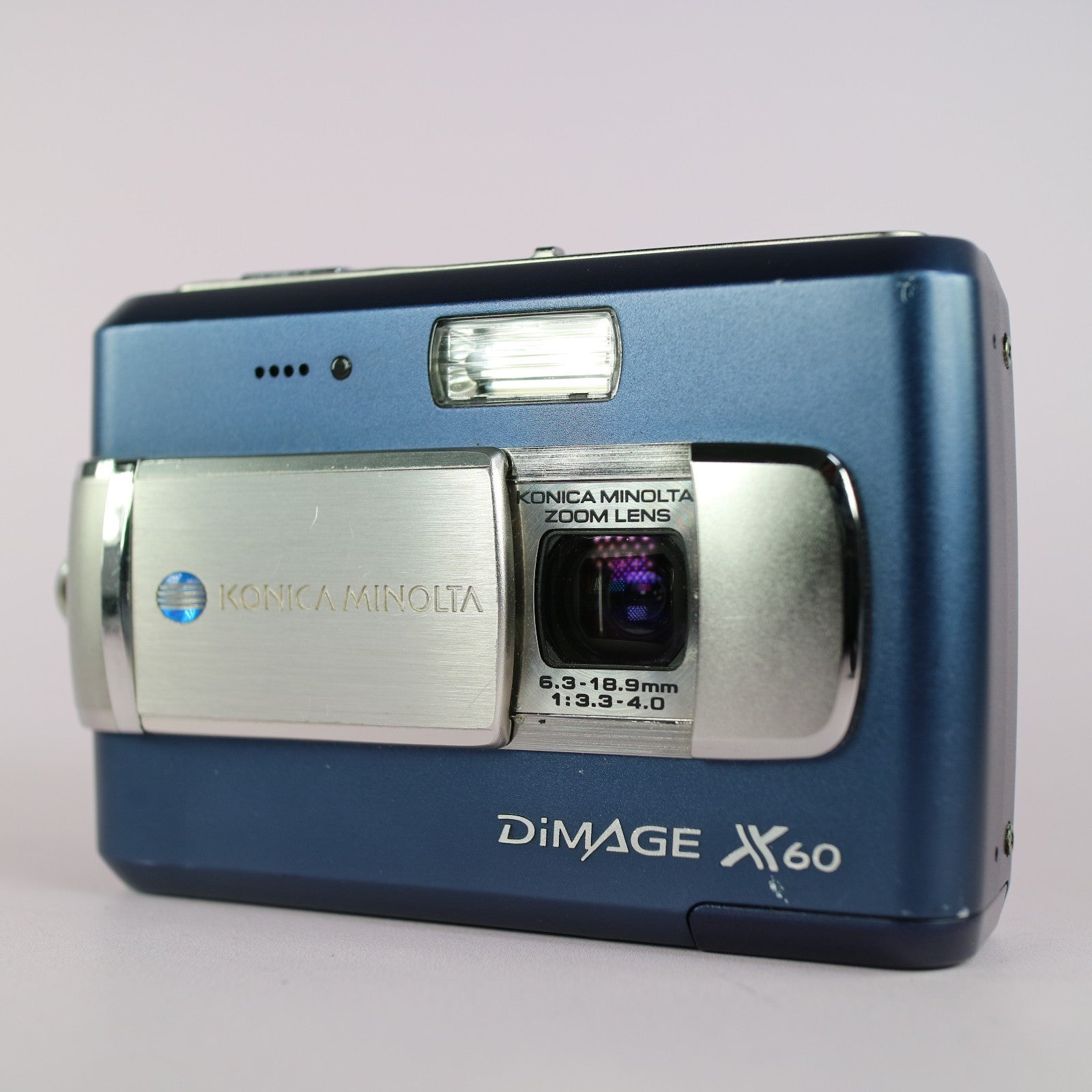 Konica Minolta Digital Camera Dimage X60 5.0MP Blue Tested With Battery and SD