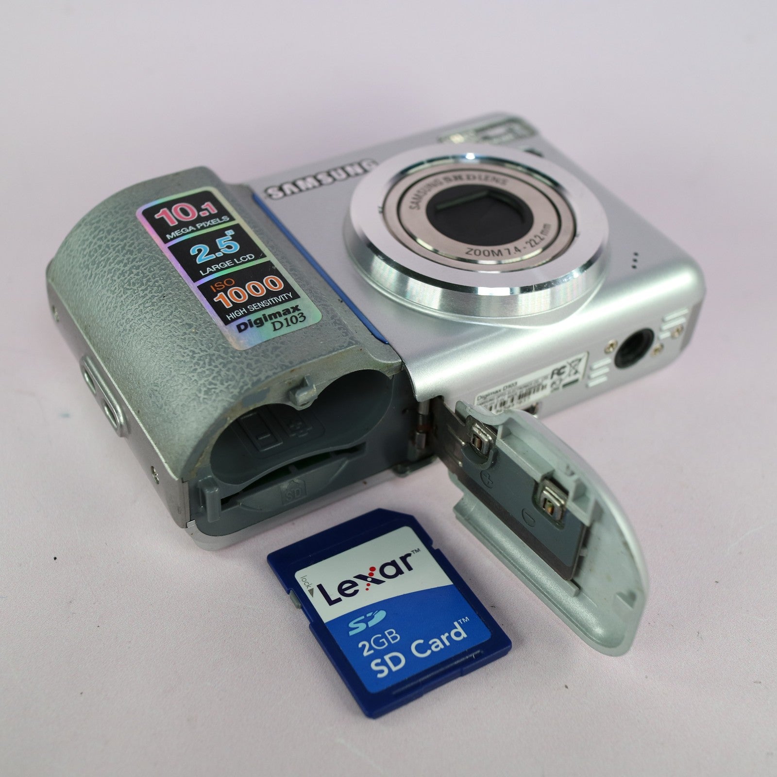 Samsung Digital Camera Digimax D103 10.1MP Silver Tested