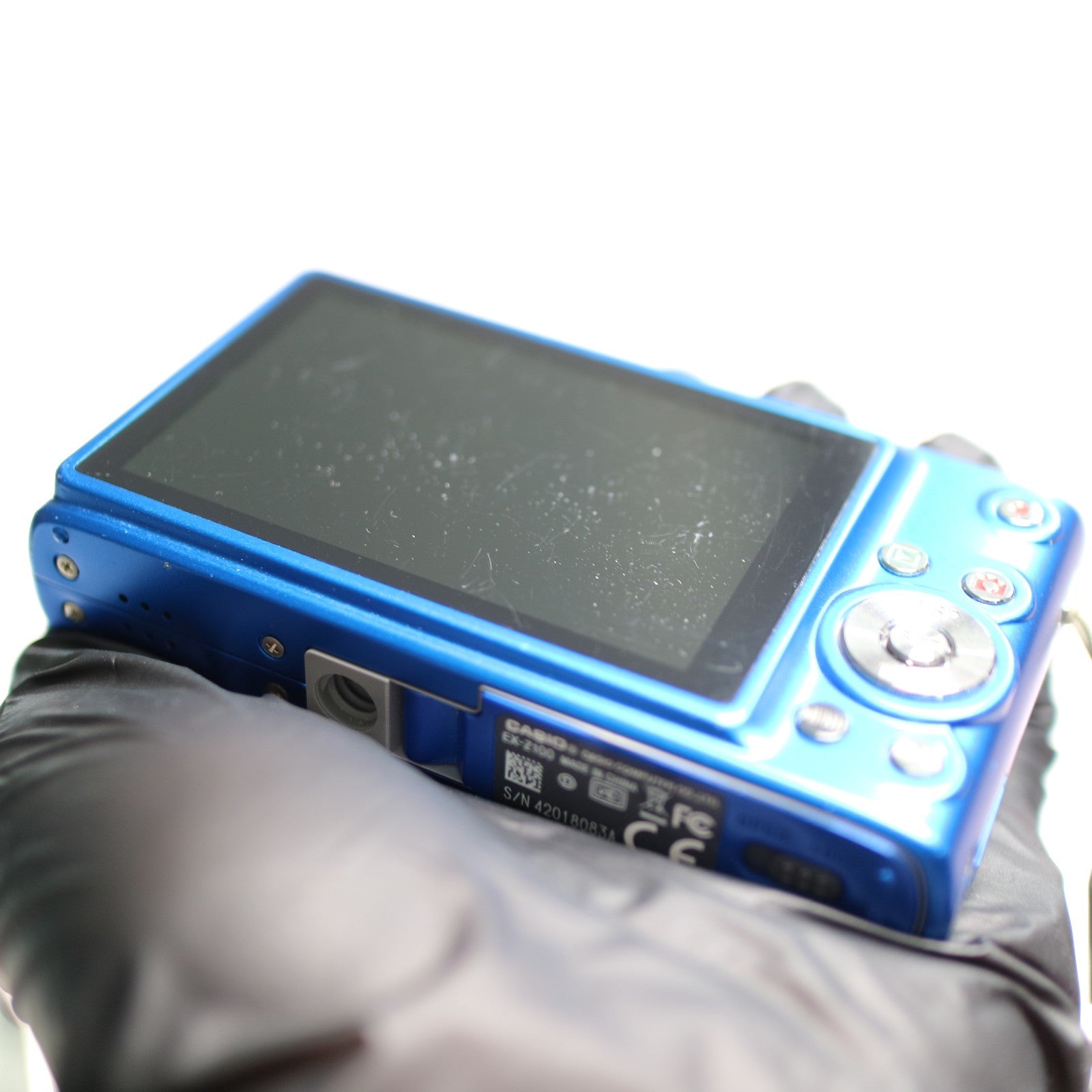 Casio Digital Camera Exilim EX-Z100 10.1MP Blue Tested Full Working Set