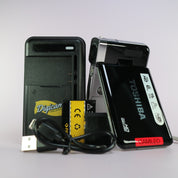 Toshiba Camileo S30 Compact HD Video Camcorder Black Tested Full Working Set