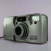 Pentax Espio 90MC 35mm Film Point and Shoot Camera Silver Tested