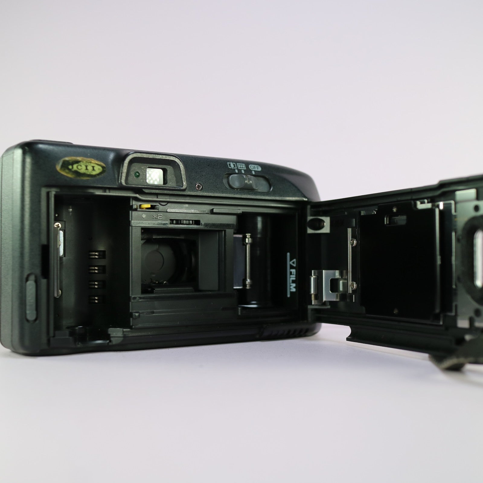 Canon Sure Shot Multi Tele 35mm Film Point and Shoot Camera Black Tested