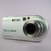 Sony Cybershot DSC-P100 5.1 MP Compact Digital Camera Silver Tested