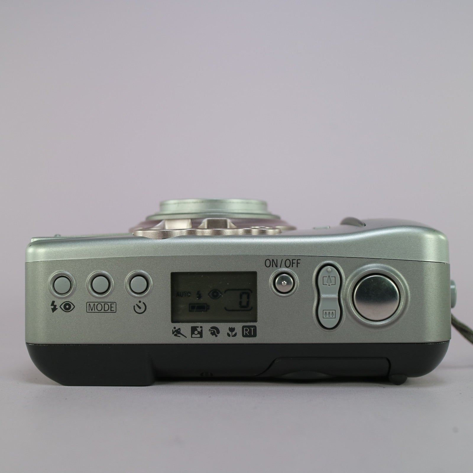 Canon Sure Shot 80u 35mm Film Point and Shoot Camera Silver Tested