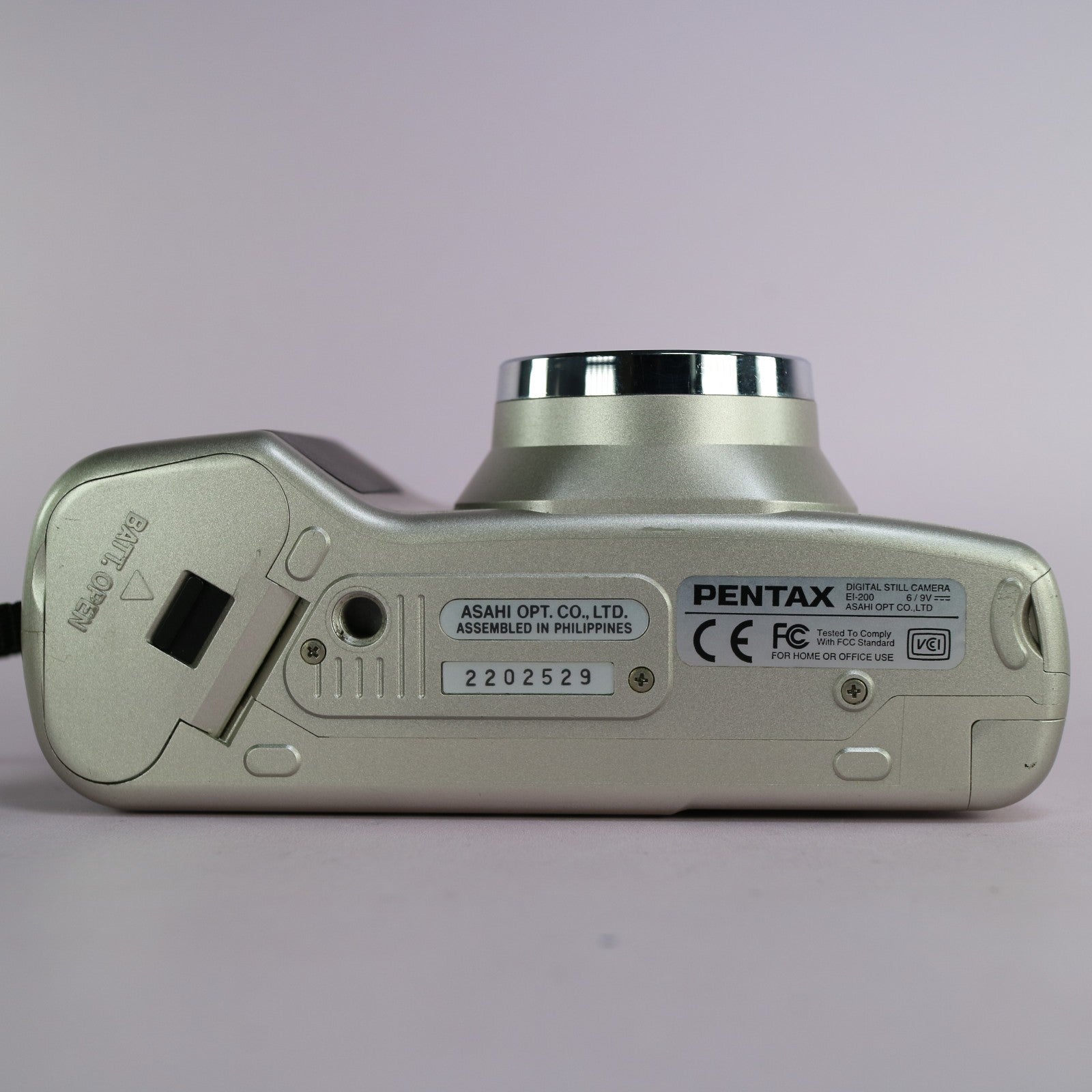 Pentax EI-200 2.1MP Compact Digital Camera Silver Tested
