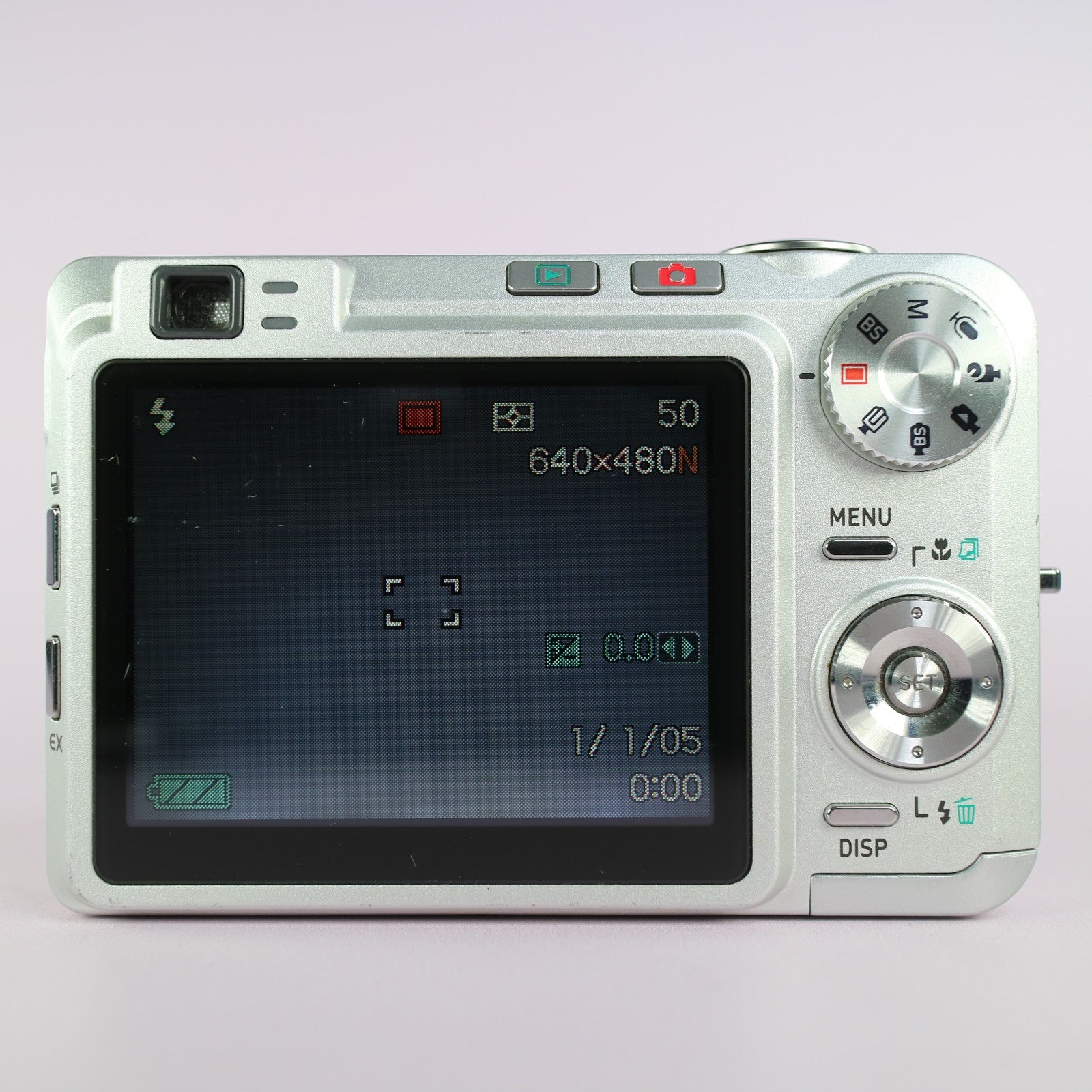 Casio Digital Camera Exilim EX-Z750 7.2MP Silver Tested Full Working Set