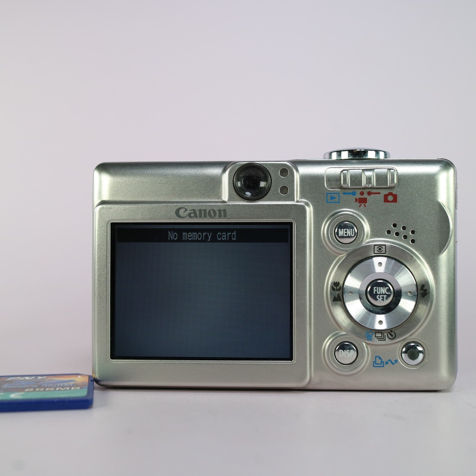 Canon Digital Camera IXUS 40 4.0MP Silver Tested Full Working Set