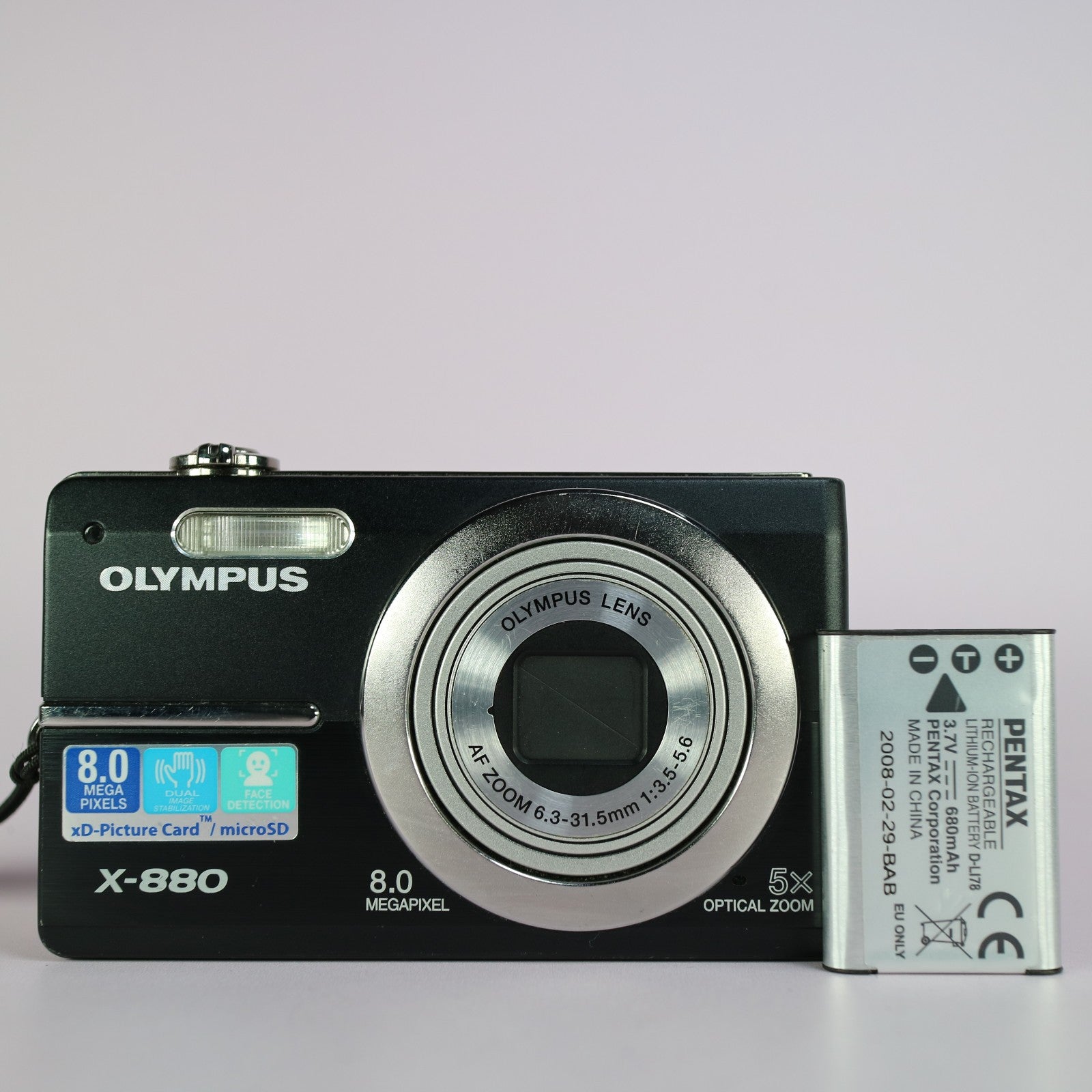 Olympus Digital Camera X-880 8.0MP Black Tested