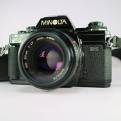 Minolta X-700 35mm Film SLR Camera Black w/ MD 50mm f/1.7 Lens Tested