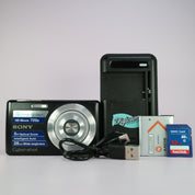 Sony Digital Camera Cybershot DSC-W620 14.1MP Black Tested Full Working Set