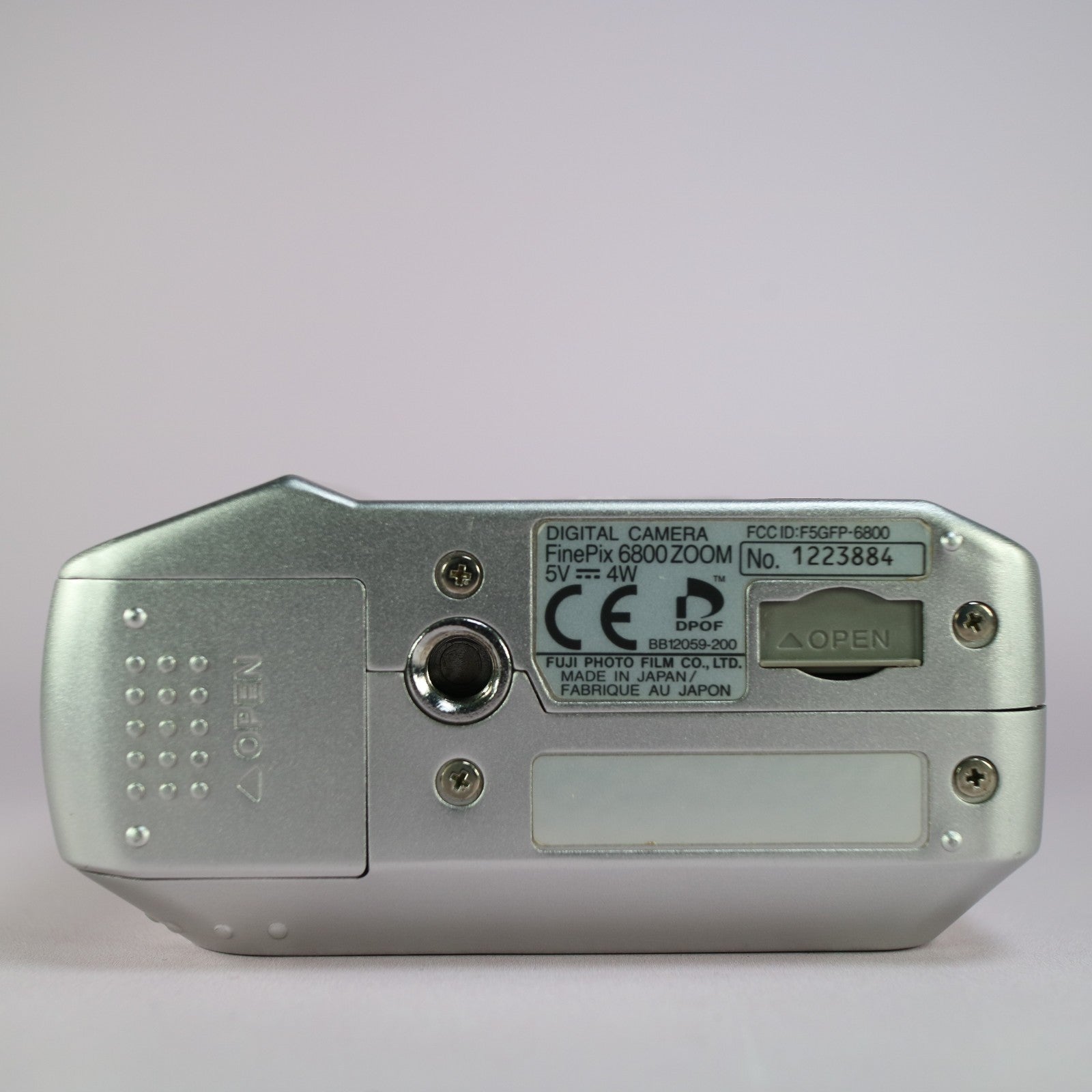 Fujifilm Digital Camera FinePix 6800 Zoom 3.1MP Silver Tested