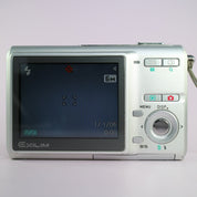 Casio Digital Camera Exilim EX-Z60 6.0MP Silver Tested Full Working Set