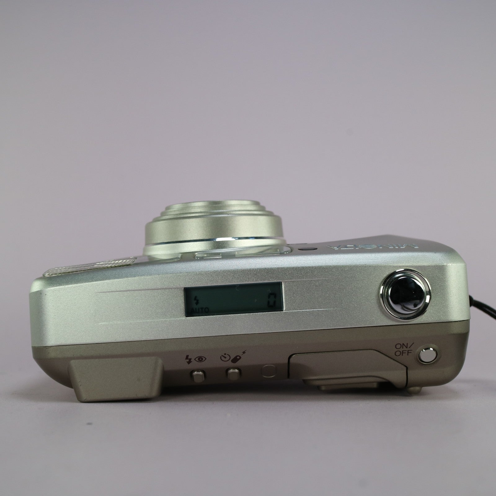 Minolta Riva Zoom 125 35mm Film Point and Shoot Camera Silver Tested