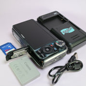 Canon Digital Camera PowerShot SX210 IS 14.1MP Black Tested Full Working Set