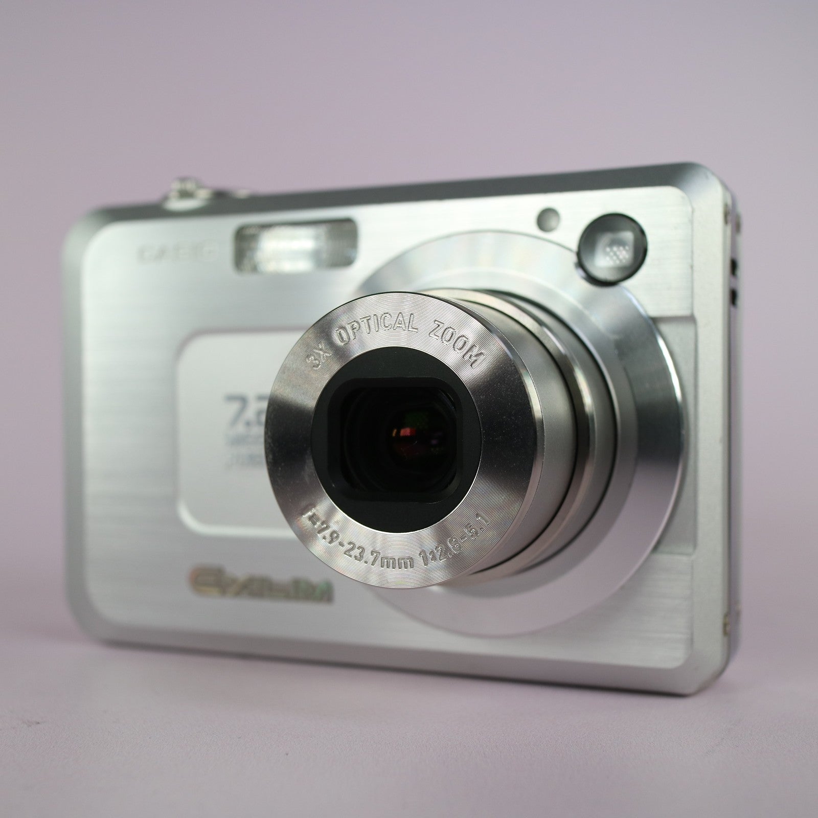 Casio Digital Camera Exilim EX-Z750 7.2MP Silver Tested Full Working Set