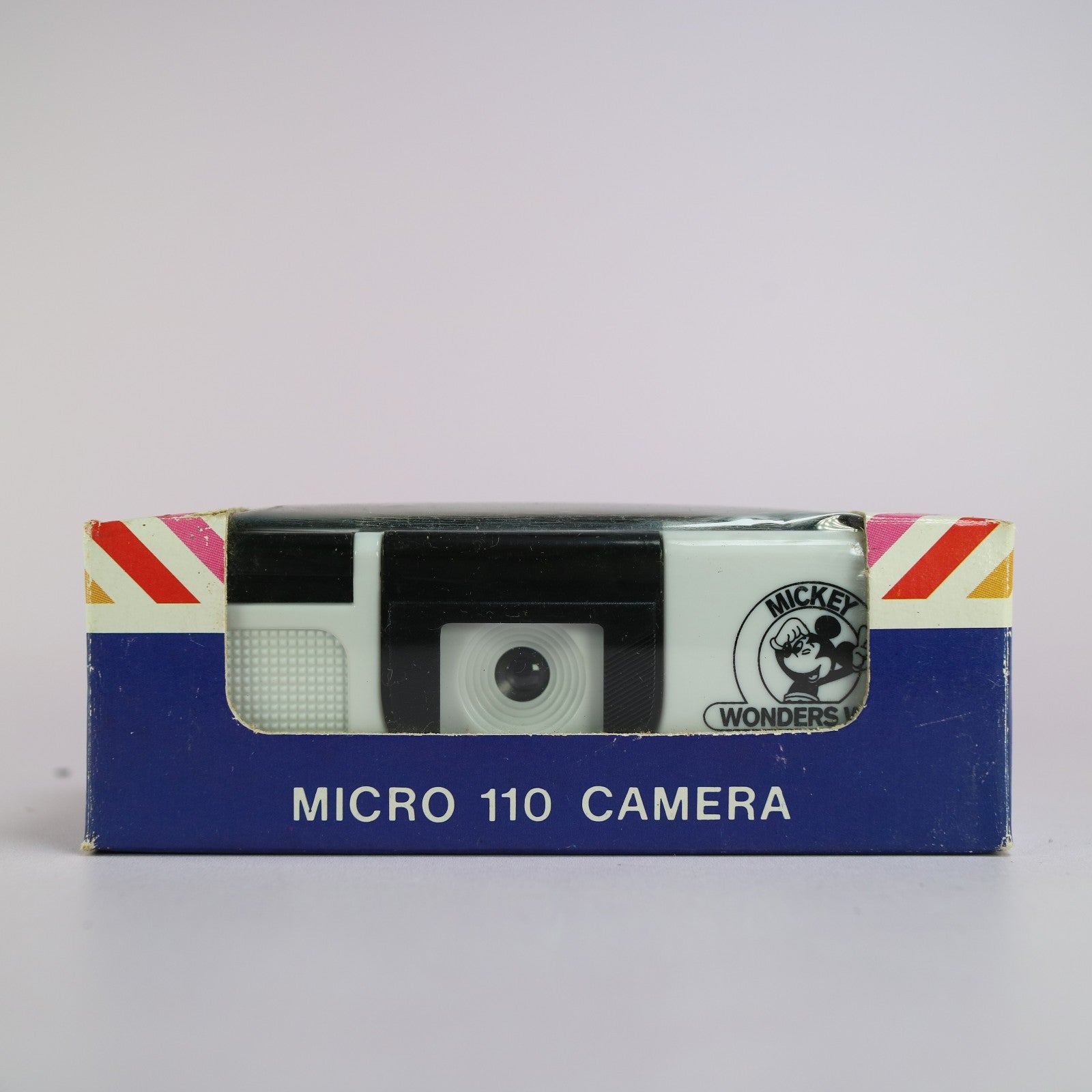 Disney Mickey Wonders Why Pocket Camera 110mm Film Point and Shoot White Tested