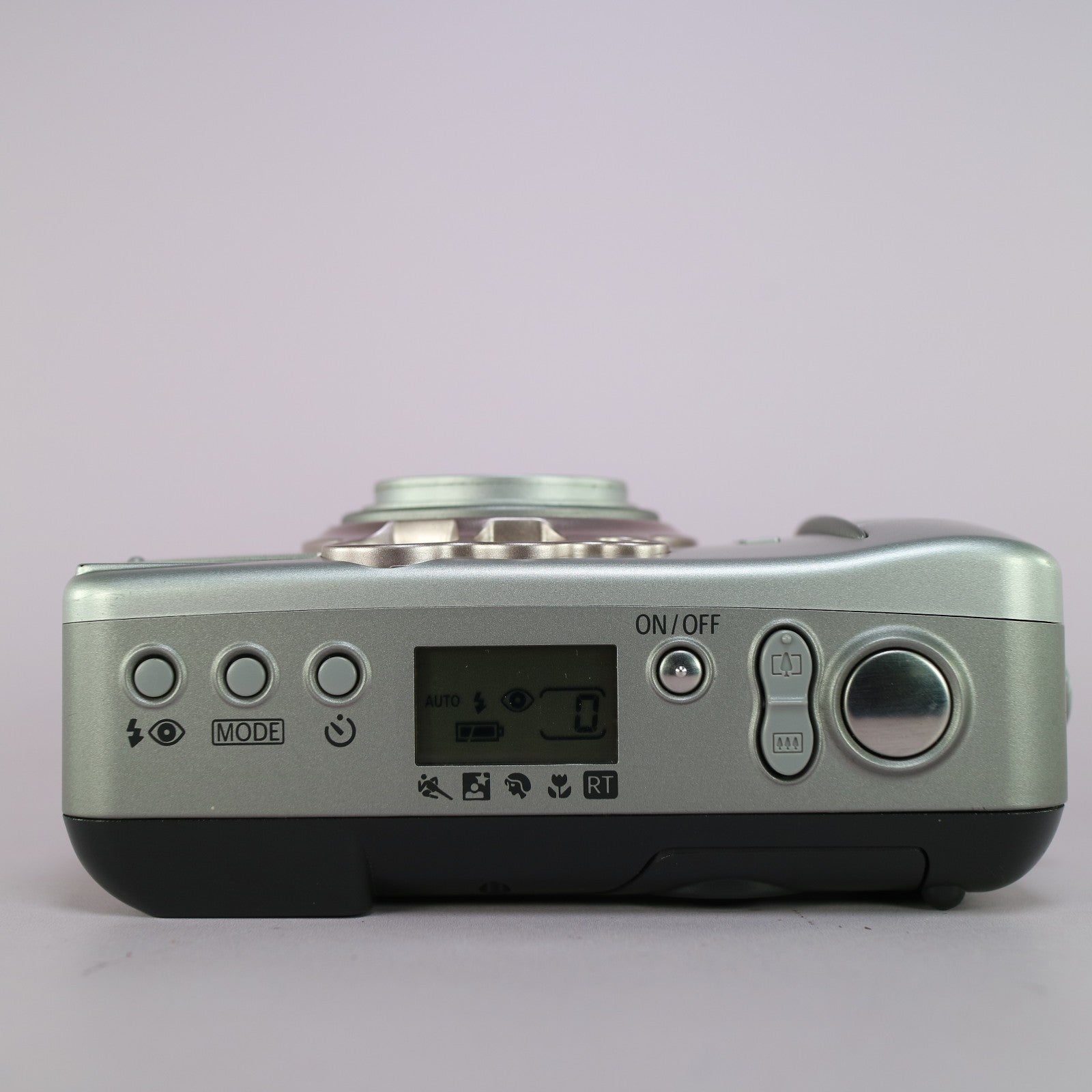 Canon Sure Shot 80u 35mm Film Point and Shoot Camera Silver Tested