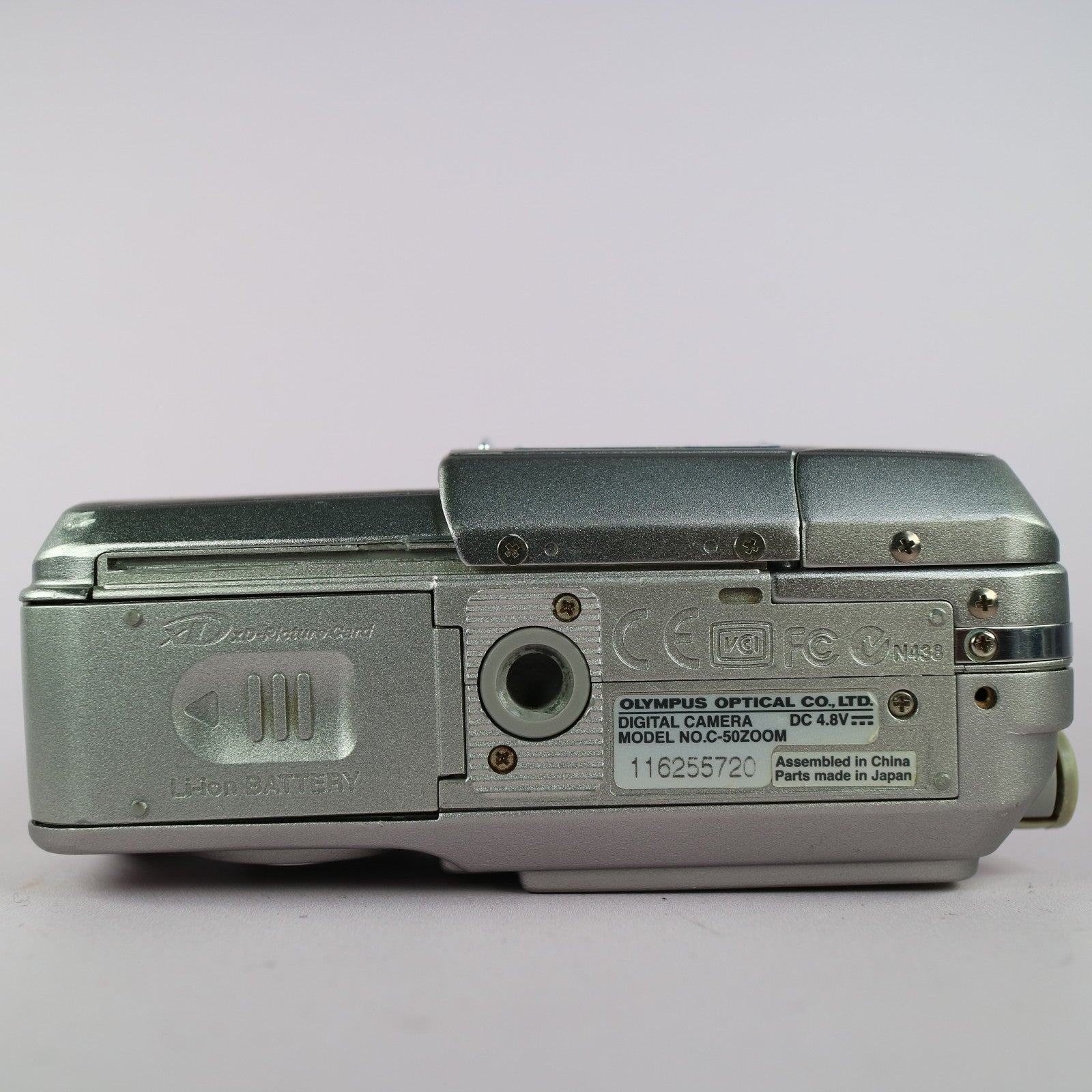 Olympus Digital Camera Camedia C-50 Zoom 5.0MP Silver Tested