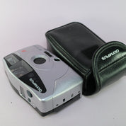 Olympus AF-10 XB 35mm Film Point and Shoot Camera Silver Tested