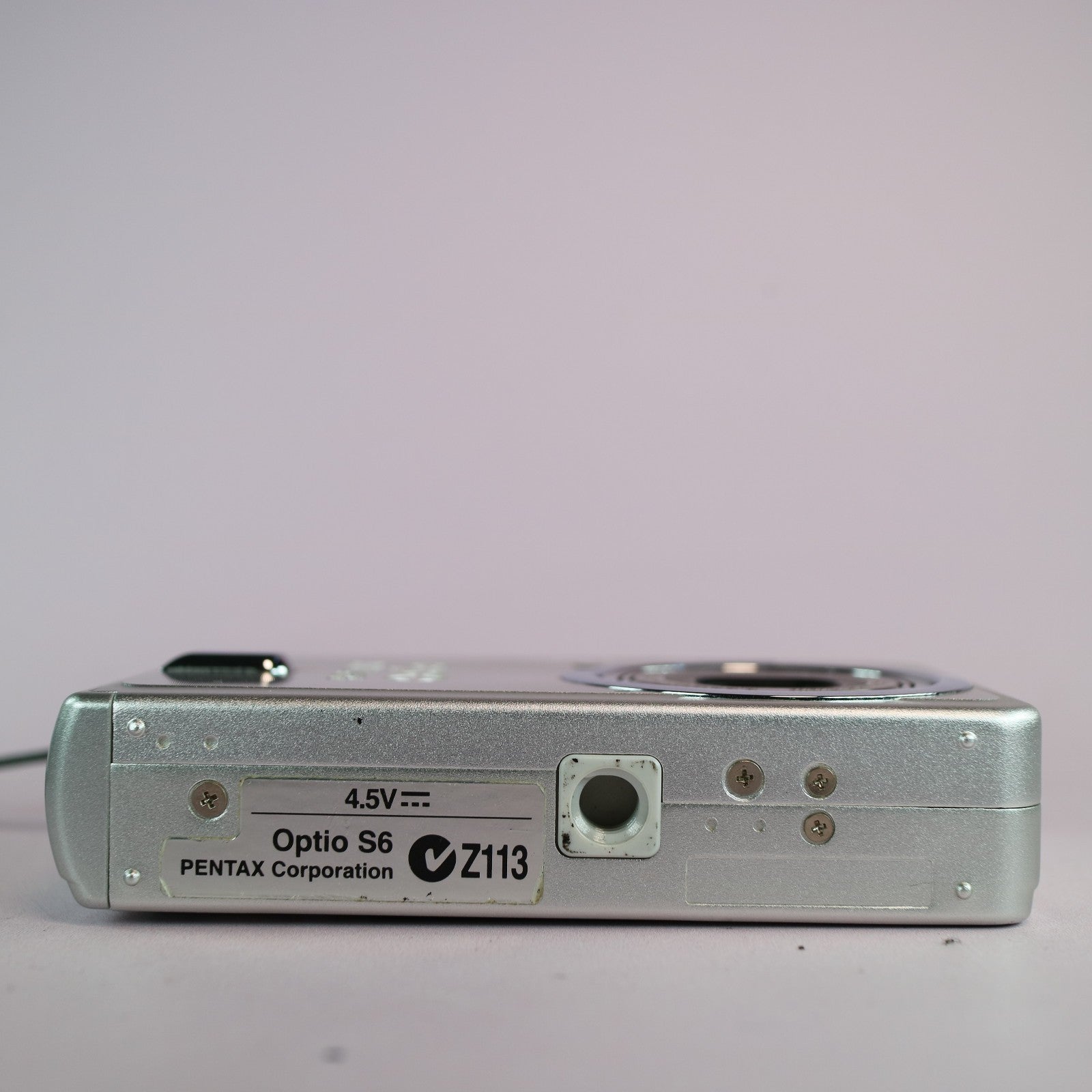 Pentax Digital Camera Optio S6 6.0MP Silver Tested