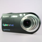 Sony Digital Camera Cybershot DSC-P120 5.1MP Black Tested w/ Battery and Charger