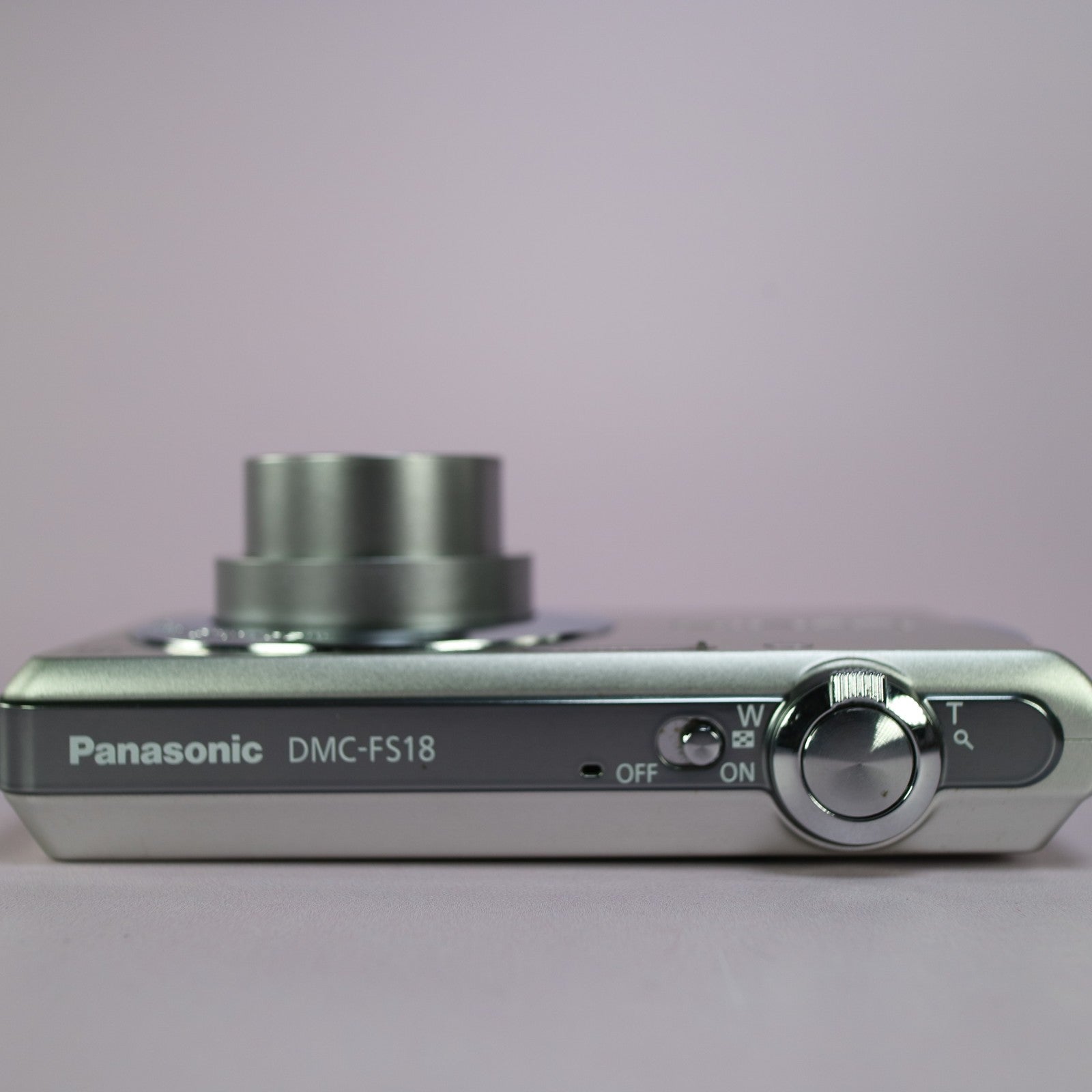 Panasonic Digital Camera Lumix DMC-FS18 16.1MP Silver Tested Full Working Set