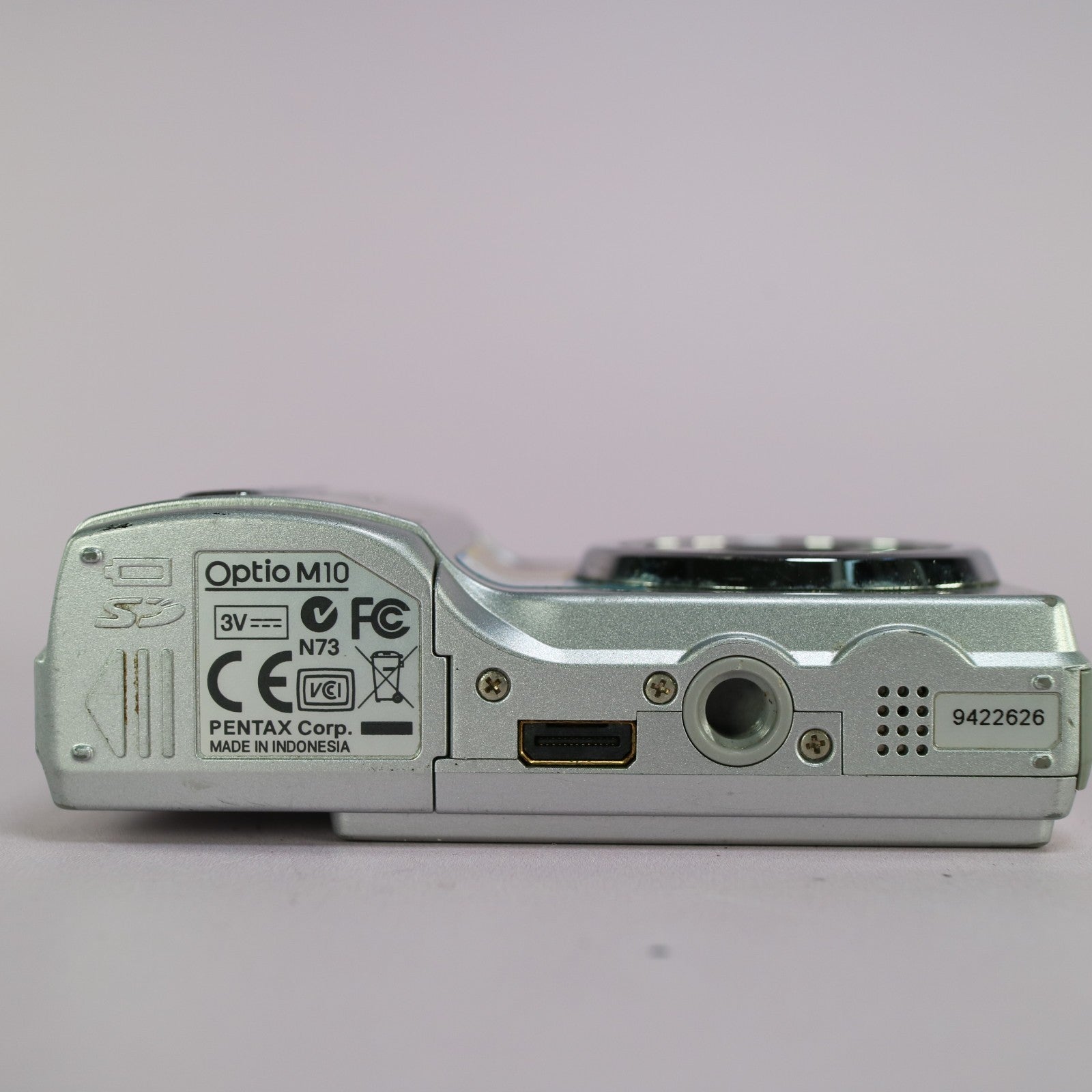 Pentax Digital Camera Optio M10 6.0MP Silver Tested