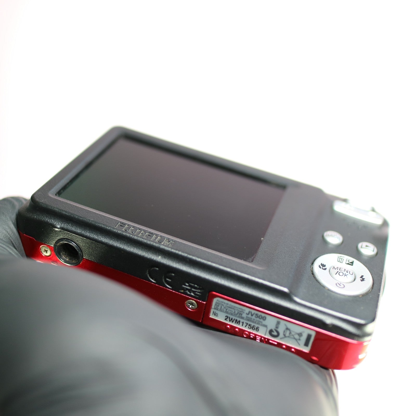 Fujifilm Digital Camera FinePix JV500 14.0MP Red Tested Full Working Set