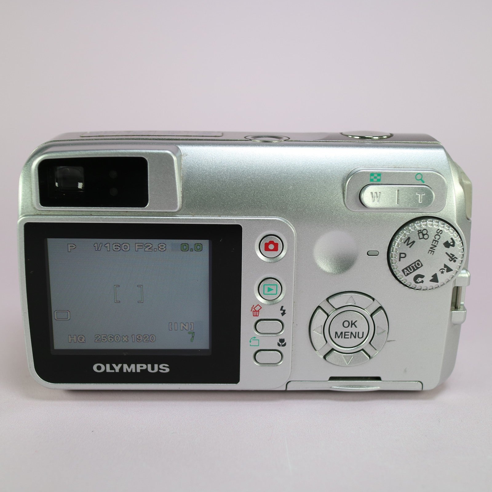 Olympus Digital Camera Camedia C-500 Zoom 5.0MP Silver Tested