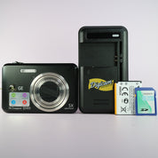 General Electric Digital Camera GE Q1455 14.1MP Black Tested Full Working Set
